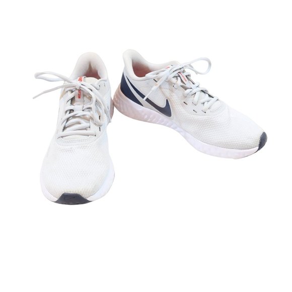 Nike Other - NIKE Revolution 5 Running Shoes in Pure Platinum/Thunder Blue Size 9